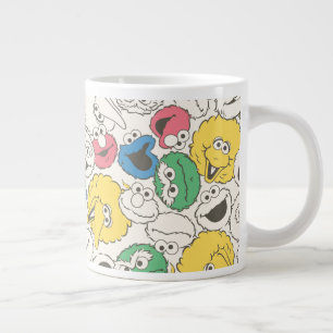 Grande Tasse Les amis de 1, rue Sésame Motif principal grosse