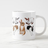 Grande Tasse Les Amoureux des lapins de Buns (Droite)
