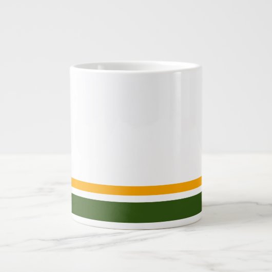 Grande Tasse les années 70 Forêt Vert Jaune Frappe De Course Su (Devant)