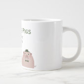 Grande Tasse Les cochons d'entreprise ramènent chez eux Le Mème (Droite)