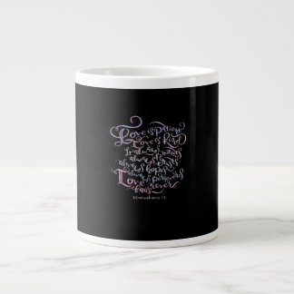 Grande Tasse Les Corinthiens L'amour est patient L'amour est ge
