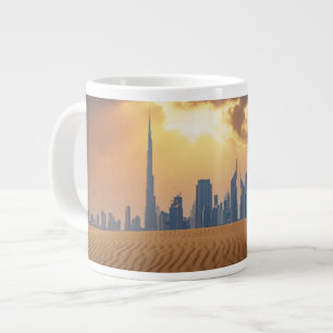Grande Tasse Les déserts Vue Skyline de Dubaï depuis la dune