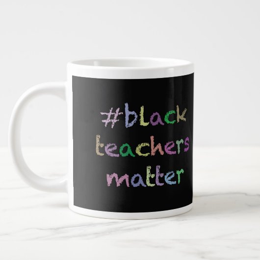 Grande Tasse Les Enseignants noirs comptent pour les enseignant (Gauche)