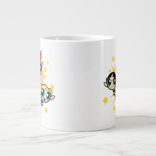 Grande Tasse Les Filles Powerpuff Sauvent La Journée (Devant)