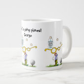 Grande Tasse Les golfeurs Mug, Oh je vais là ! (Devant droit)