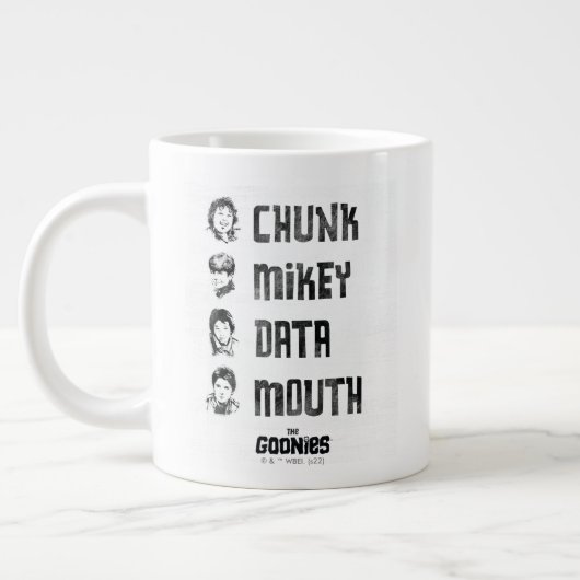 Grande Tasse Les Goonies | Couche, Mikey, Données, Bouche (Gauche)