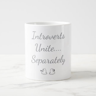 Grande Tasse Les introvertis s'unissent séparément fantômes