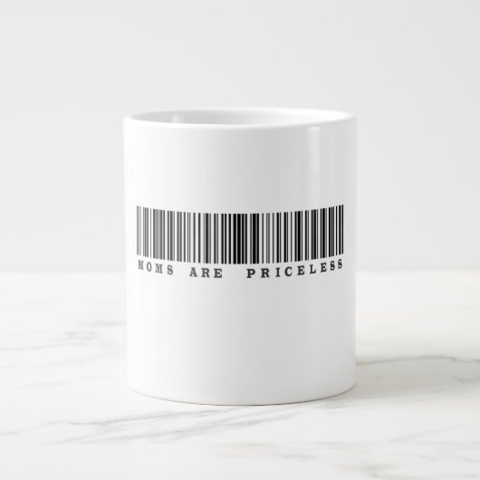 Grande Tasse Les Moms Sont Un Code-Barres Inestimable (Devant)