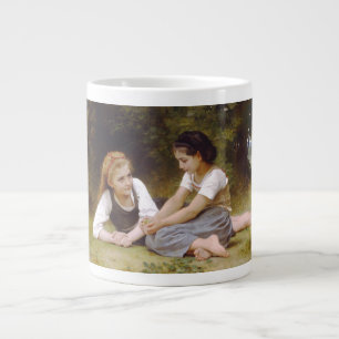 Grande Tasse Les Noisettes : Jeunes Filles cueillant des noiset