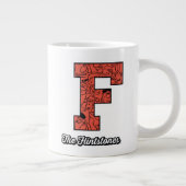 Grande Tasse Les Pierrafeu | Monogramme de style collégial (Droite)