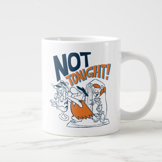 Grande Tasse Les Pierrafeu | Pas ce soir ! (Droite)