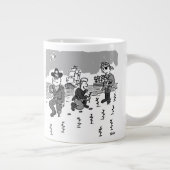 Grande Tasse Les pirates jardinent à l'aide d'une jambe en bois (Droite)