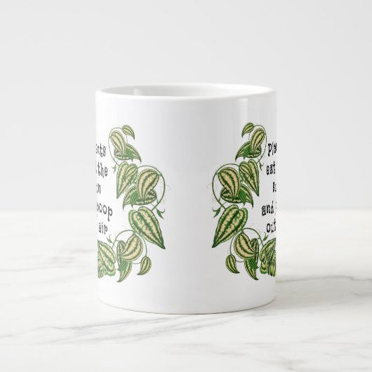 Grande Tasse Les plantes peuvent manger le soleil et jeter l'ai (Devant)