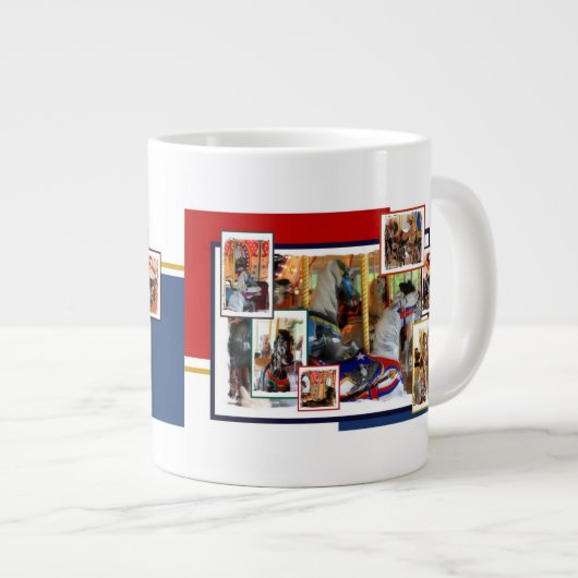 Grande Tasse Les poneys peints en carousel Chauffage (Devant droit)