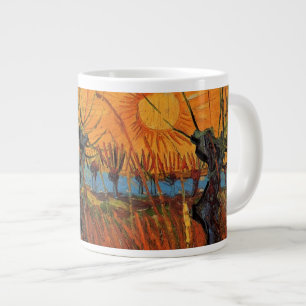 Grande Tasse Les saules au coucher du soleil par Vincent van Go