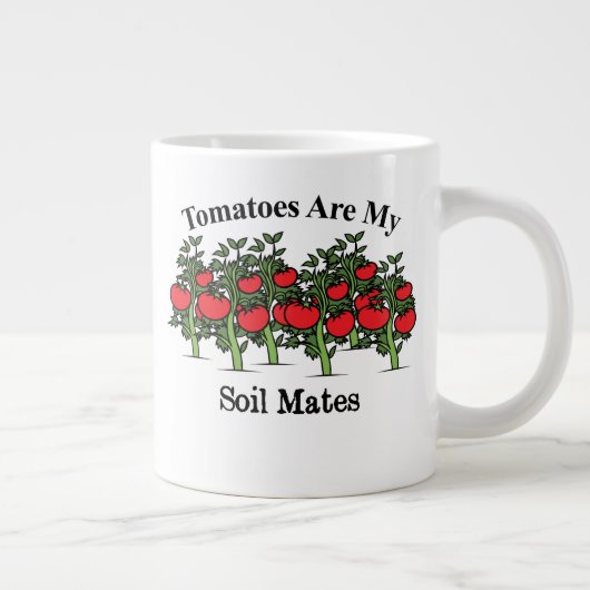 Grande Tasse Les Tomates Amusantes Sont Mes Mates De Sol (Droite)