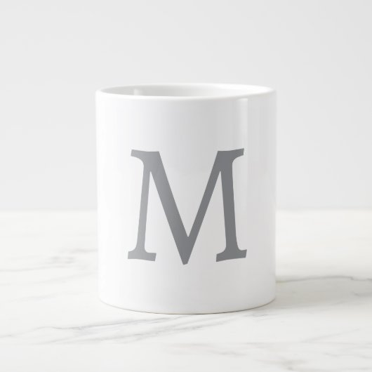 GRANDE TASSE LETTRE INITIALE GRECQUE CHIC MOYENNE (Devant)