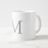 GRANDE TASSE LETTRE INITIALE GRECQUE CHIC MOYENNE (Devant droit)