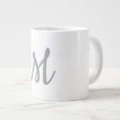 GRANDE TASSE LETTRE INITIALE GRECQUE CHIC MOYENNE (Devant droit)