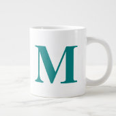 Grande Tasse Lettre initiale moderne & nom | Monogramme sarcell (Droite)