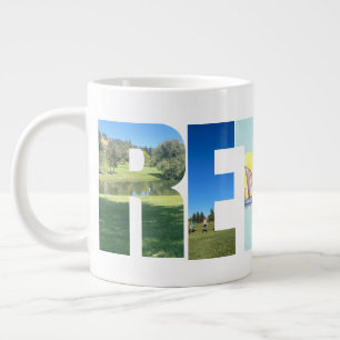 Grande Tasse Lettres de retraite personnelles photos personnali