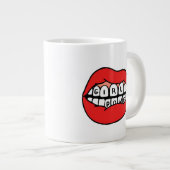 Grande Tasse Lèvres électriques pour filles (Devant droit)