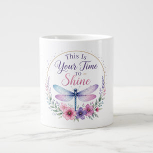 Grande Tasse Libellule Inspirante/Votre Moment de Briller