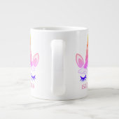 Grande Tasse Licorne Magique Nom Personnalisé (Dos)