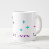 Grande Tasse Licorne Mignonne & Étoiles (Devant droit)