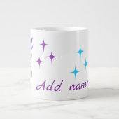 Grande Tasse Licorne Mignonne & Étoiles (Devant)