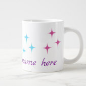 Grande Tasse Licorne Mignonne & Étoiles (Droite)
