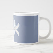 Grande Tasse Life is Better Beach Blue White Starfish (Droite)
