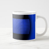 Grande Tasse Ligne bleue mince (Droite)
