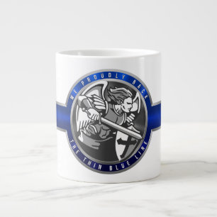 Grande Tasse Ligne bleue mince