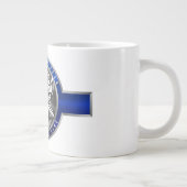 Grande Tasse Ligne bleue mince (Droite)