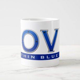 Grande Tasse Ligne Bleue Mince 15 oz