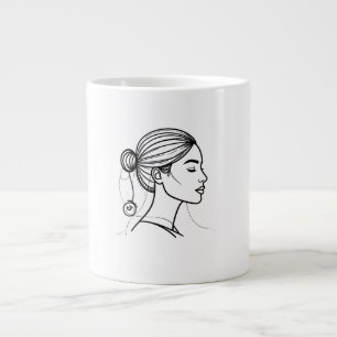 Grande Tasse Ligne de femme élégante