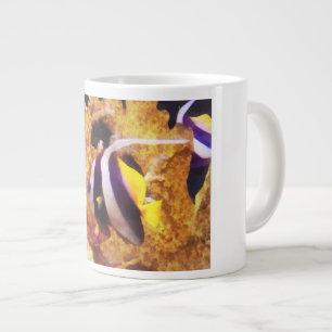 Grande Tasse Ligne de pêche au noir et blanc