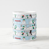 Grande Tasse Linus Construit Un Snowman (Devant)
