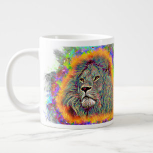 Grande Tasse Lion coloré