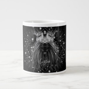Grande Tasse Lion d'étoile avec monogramme de couronne