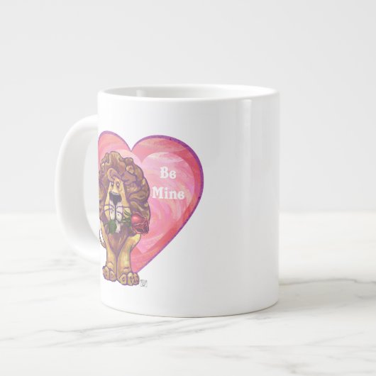Grande Tasse Lion Saint Valentin (Devant gauche)