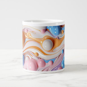 Grande Tasse Liquide coloré avec bulles