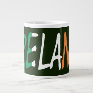 Grande Tasse L'Irlande écrasée par la mugcn du drapeau irland