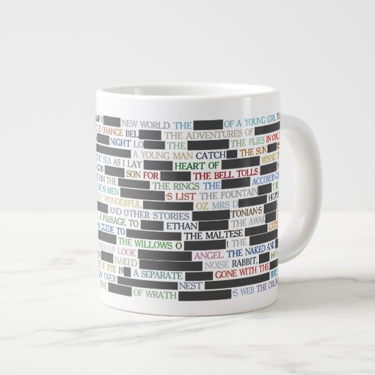 Grande Tasse Livres interdits | Lecture | (Devant droit)