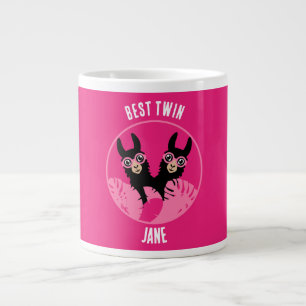 Grande Tasse Llama Alpaca Twin Girl