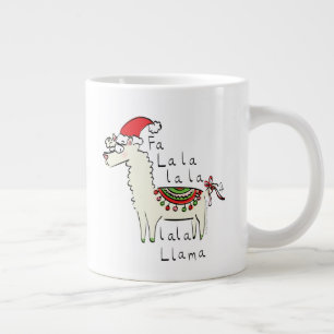 Grande Tasse Llama Christmas Enfants mignonne Drôle