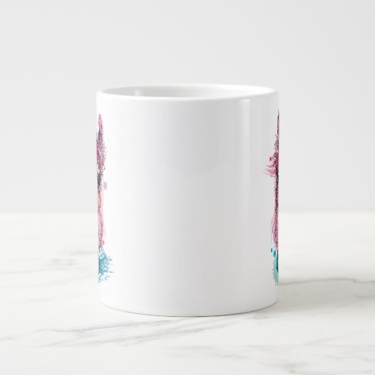 Grande Tasse Llama rose (Devant)