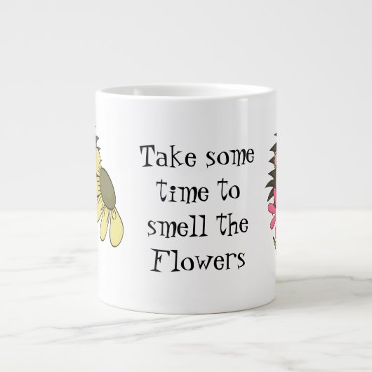Grande Tasse L'odeur du hérisson La mule des fleurs (Devant)