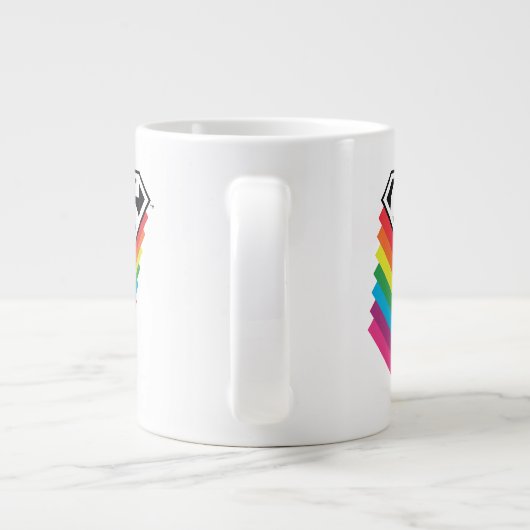 Grande Tasse Logo à arc-en-ciel superman (Dos)